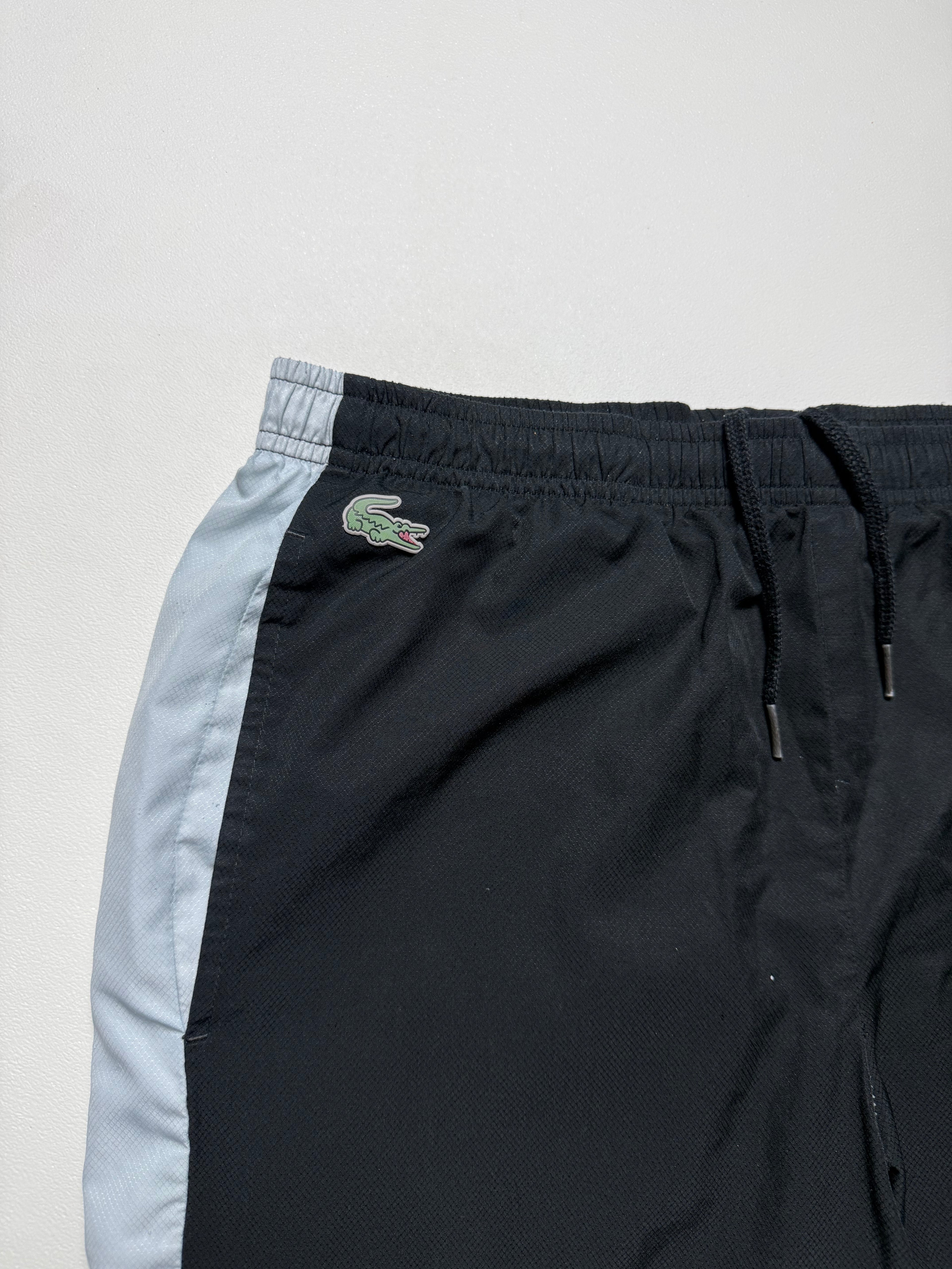 Lacoste White/Black Trackpants | M